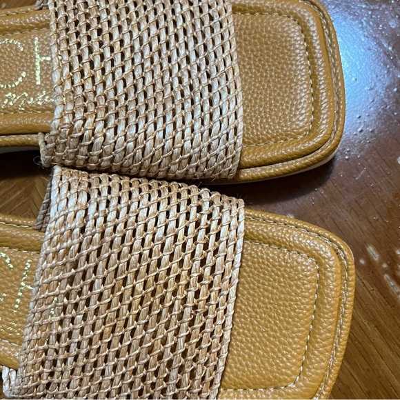 Beach by Matisse Straw Woven Women's Sandals Size 8 Vacation Neutral Coastal - Picture 3 of 8